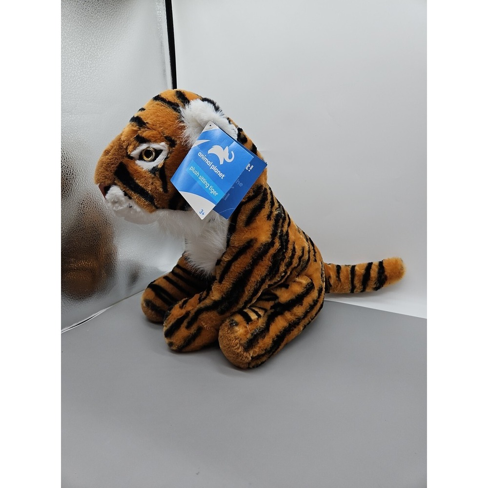 Animal Planet Plush Sitting Tiger 22" With Tags, Discovery Project Cat 2022